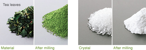 tea leaves:material/after milling/crystal/after milling